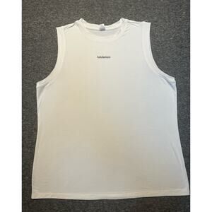 Lululemon Jersey Tank Training Muscle Long Size 10 (White) GUC